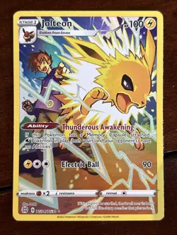Pokemon Brilliant Stars Jolteon TG04/TG30 Illustration Rare Holo - Image 1