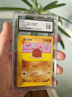 (POP 14) CGC 10 GEM MINT Diglett Japanese 2001 1st Edition Pokemon Web 013/048 - Image 1