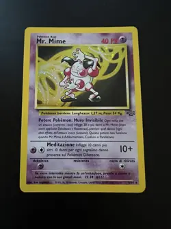 Pokemon TCG Mr. Mime Jungle Holo Card 6/64 Unlimited Rare ITALIAN - Image 1