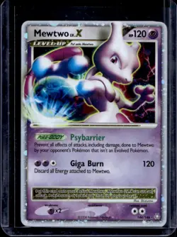 2008 Pokemon Diamond & Pearl Legends Awakened Mewtwo LV.X Holo #144/146 - Image 1