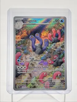 WUGTRIO 2024 POKEMON PALDEAN FATES ILLUSTRATION RARE 224/091 Q5542 - Image 1