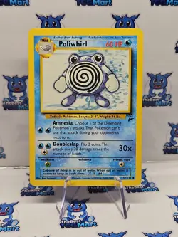 Pokemon Poliwhirl Base Set 2 57/130 LP - Image 1