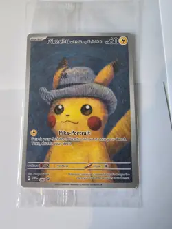 SEALED Pokemon x Van Gogh: Pikachu with Grey Felt Hat SVP EN 085 Promo Card - Image 1