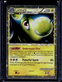 2010 Pokemon HeartGold & SoulSilver Unleashed Lanturn #86/95 - Image 1
