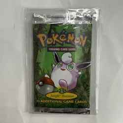 1999 Pokemon Jungle Booster Pack Sealed Wigglytuff - Image 1