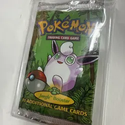 1999 Pokemon Jungle Booster Pack Sealed Wigglytuff - Image 2