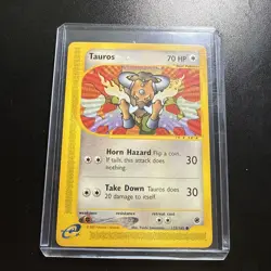Pokemon Tauros 133/165 Expedition Common Non Holo - Image 1