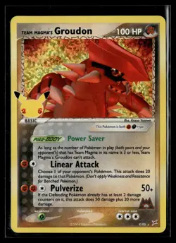Pokemon TCG Celebrations: Classic Collection #9/95 Team Magma's Groudon - Image 1