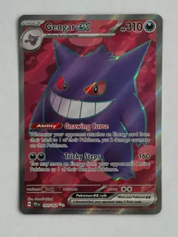 Pokemon TCG Gengar ex 193/162 Holofoil Ultra Rare SV05: Temporal Forces - Image 1