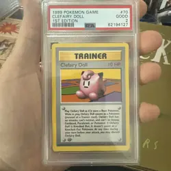 1999 Pokemon Game Clefairy Doll 1st Edition #70 PSA 2 - Image 1