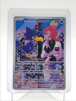 TEAM ROCKET'S MURKROW 2025 POKEMON DESTINED RIVALS ILLUSTRATION RARE Q5542 - Image 1