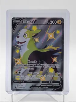 BOLTUND V 2021 POKEMON SWSH BLACK STAR PROMO COMMON SHINY SWSH085 Q5542 - Image 1