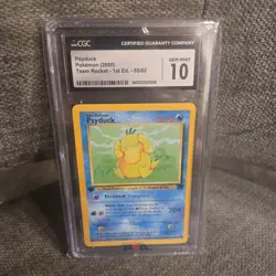 Pokemon Psyduck 65/82 (2000) Team Rocket - 1st edition gem mint 10🔥🔥 - Image 1