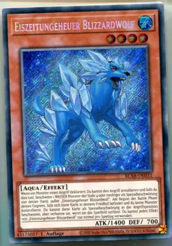 Yu-GI-OH Ice Age Beast Blizzard Wolf Secret Rare BLAR-EN031 NEW! - Image 1