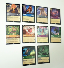 Disney Lorcana Theme Lot- The Lion King Theme Lot Of 10 Cards - Image 1