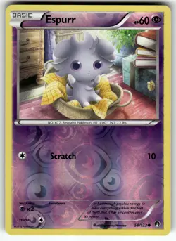 Espurr 58/122 XY - BREAKpoint LP Pokemon Card TCG - Image 1