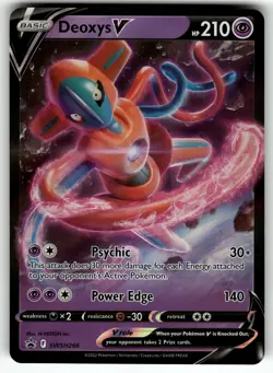 Deoxys V SWSH266 SWSH: Sword & Shield Promo Cards NM Pokemon Card TCG - Image 1