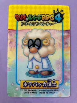 Mario & Luigi: Brothership Professor Sleep Card 2013 Peach Japanese Nintendo F/S - Image 1