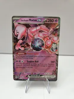Team Rocket's Mewtwo ex 205 Sv: Scarlet & Violet Promo Cards Holo - Image 1