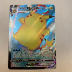 Surfing Pikachu VMAX 009/025 NM Celebrations Ultra Rare Holo Pokemon TCG Card - Image 2