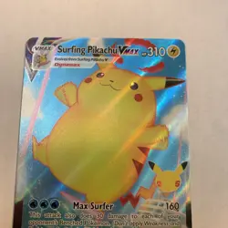 Surfing Pikachu VMAX 009/025 NM Celebrations Ultra Rare Holo Pokemon TCG Card - Image 3