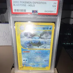 Pokemon Blastoise Expedition Base Set Holo Rare 004/165 PSA 7 2002 Card - Image 4