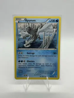 Pokemon TCG Legendary Treasures Kyurem Card 43/113 Rare NM Condition - Image 1