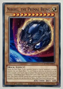 Nibiru, The Primal Being SDWD-EN016 (NM) 1st Edition Common Yu-Gi-Oh! Card TCG - Image 1