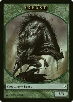 Beast Token New Phyrexia Light Play MTG Magic DNA GAMES - Image 1