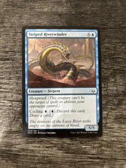 MTG 1x Striped Riverwinder x1 LP Hour of Devastation - Image 1