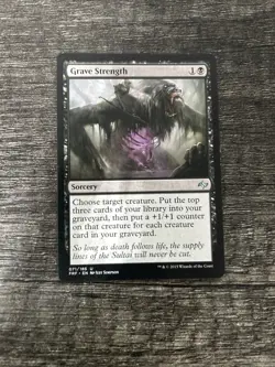 MTG 1x Grave Strength x1 LP Fate Reforged - Image 1