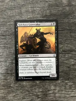 MTG 1x Rakshasa Gravecaller x1 LP Dragons of Tarkir - Image 1