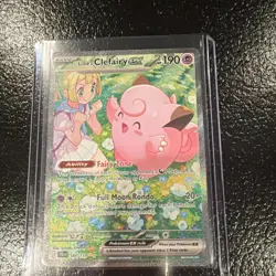 Pokemon Lillie's Clefairy EX 184/159 Sv09 Journey Special Illustration Rare Hol… - Image 1