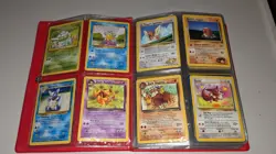 Vintage Pokemon Card Lot 215 Cards Red Binder Pikachu 1999 Official Handbook - Image 4