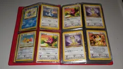 Vintage Pokemon Card Lot 215 Cards Red Binder Pikachu 1999 Official Handbook - Image 5