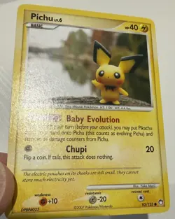 2007 Pokemon Pichu - 93/123 Mysterious Treasures - MP Yuka Morii Claydoll - Image 3