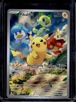 2023-25 Pokemon SV Black Star Promos SVP EN Pikachu VAR #027b - Image 1