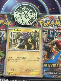 2x Pokemon Mega Evolution & Phantasmal Flames 2-Pack Blister Raikou - Sealed - Image 2