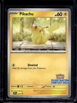 2023-25 Pokemon SV Black Star Promos SVP EN Pikachu #214 - Image 1