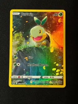 Pokemon TCG Turtwig GG31/GG70 Holo Crown Zenith Galarian Gallery NM - Image 1