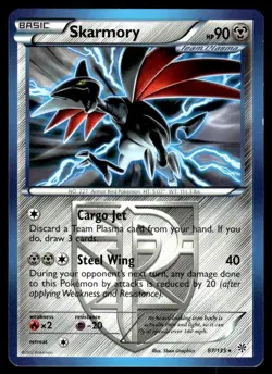 2013 Black & White - Plasma Storm Skarmory Basic/Rare #87 - Image 1