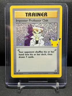 Imposter Professor Oak 73/102 Pokemon 2022 Celebrations: Classic Collection NM - Image 1