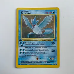 Pokemon Articuno First Edition Fossil Set 2/62 Holo 1999 Rare Excellent - Image 1