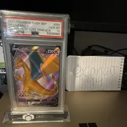 Pokemon Charizard V SWSH050 Promo Holo PSA 10 Autographed Sword & Shield - Image 1