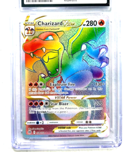 2022 POKEMON GEM MINT GRADE 10 # 174/172 CHARIZARD VSTAR AWESOME !!! - Image 2