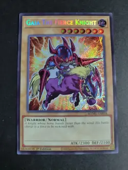 Gaia The Fierce Knight MZMU-EN058 Secret Rare Yugioh Maze of Muertos - Image 1