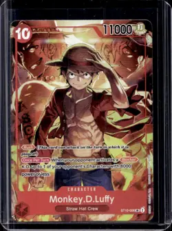 2024 One Piece Monkey D. Luffy Treasures Booster Set Promo Foil #ST10-006 - Image 1