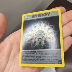 Pokemon TCG Team Rocket Rainbow Energy Holo Special Energy Card 17/82 (2000) - Image 3