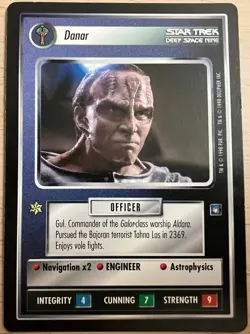 Danar Star Trek CCG Card Game DS9 Rare LP - Image 1