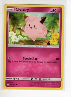 CLEFAIRY UNBROKEN BONDS SET POKEMON CARD 132/214 NM/M - Image 1
